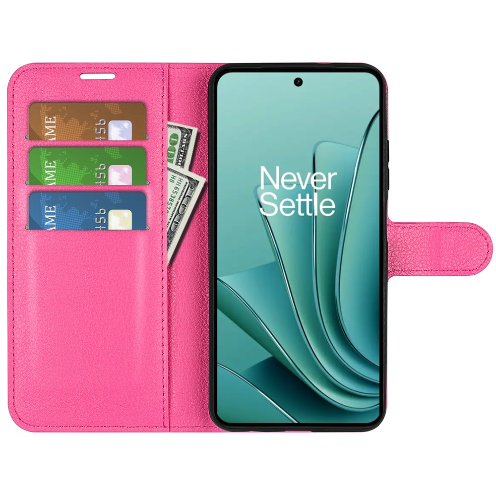  OnePlus Nord 3 5G Fodral Litchi Textur Rosa