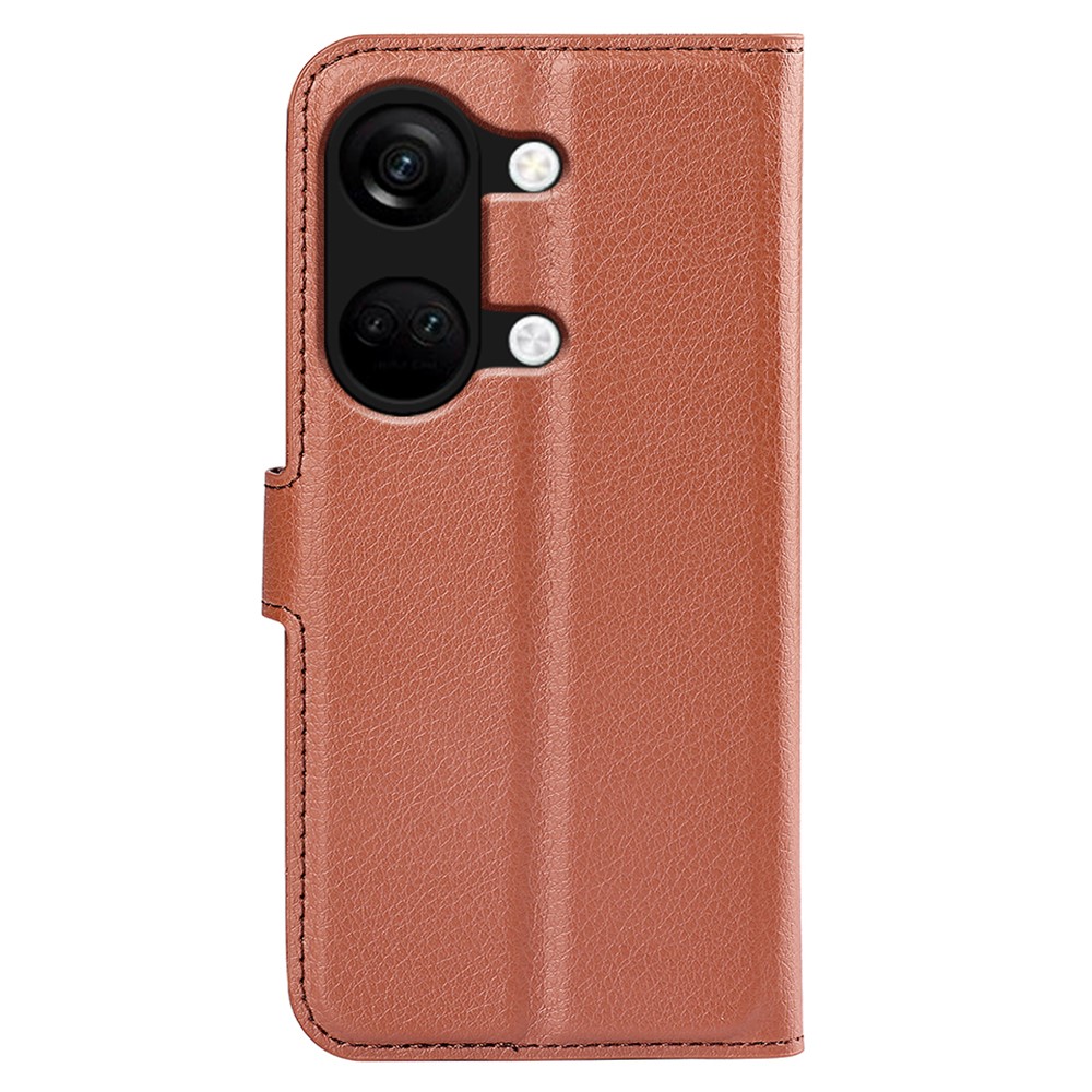  OnePlus Nord 3 5G Fodral Litchi Textur Brun