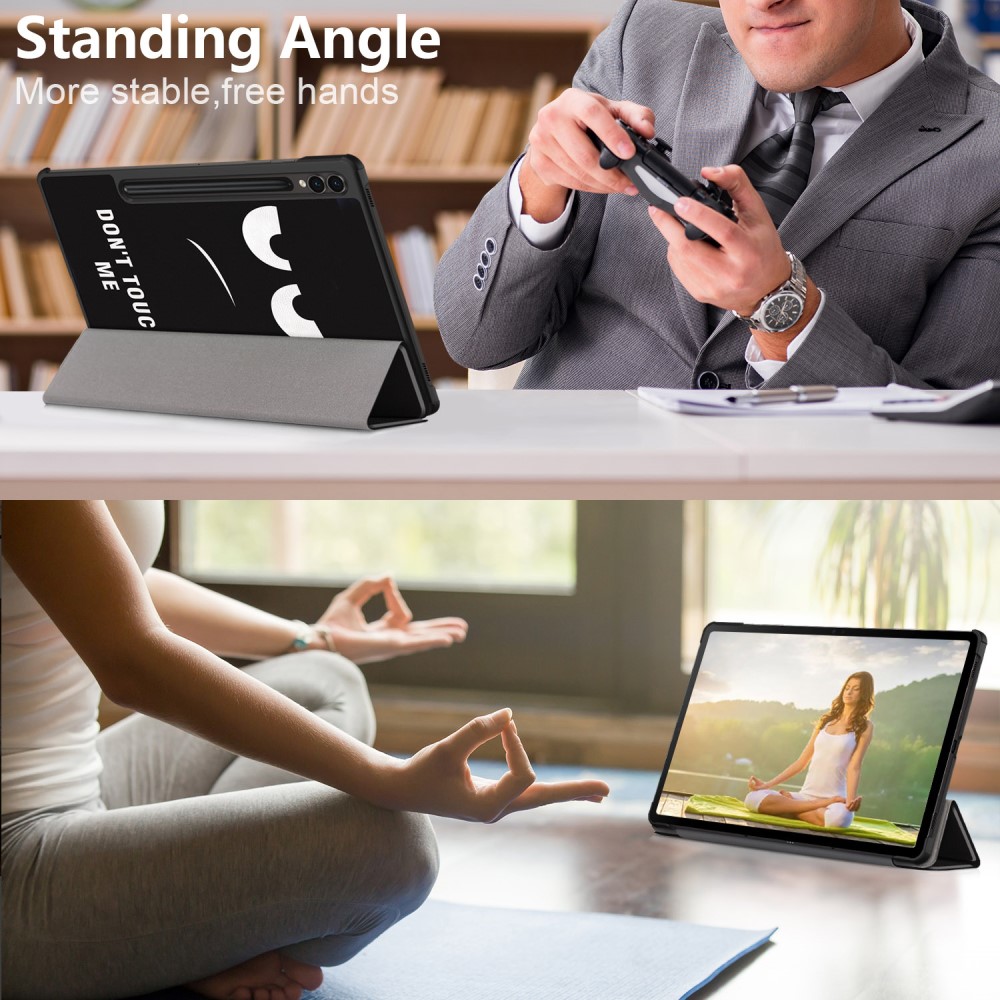  Samsung Galaxy Tab S9 Plus Fodral Läder Dont Touch