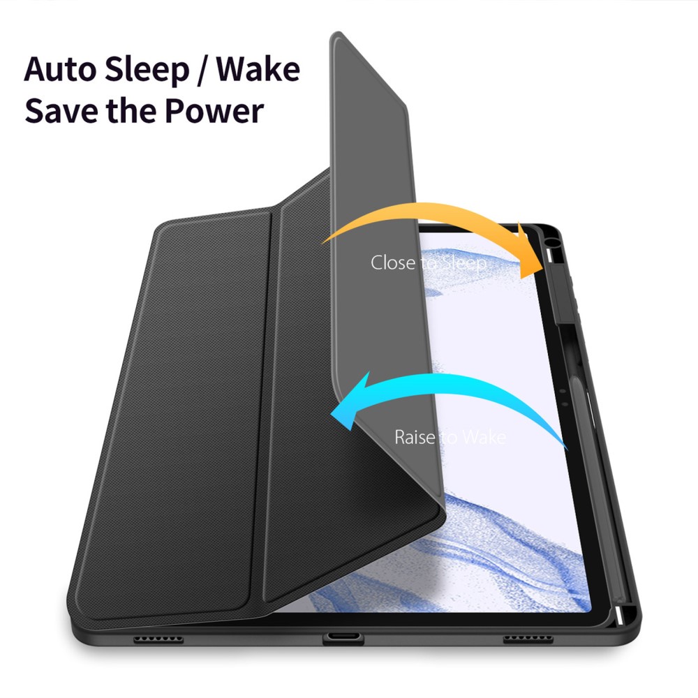 DUX DUCIS DUX DUCIS Galaxy Tab S9 Plus Fodral TOBY Tri-Fold Svart