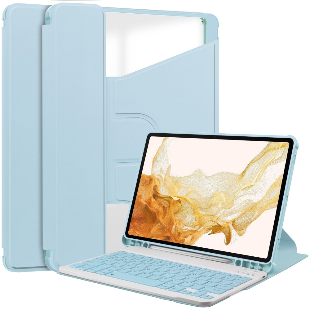  Galaxy Tab S9 Plus Fodral 360° Rotation Hybrid Blå