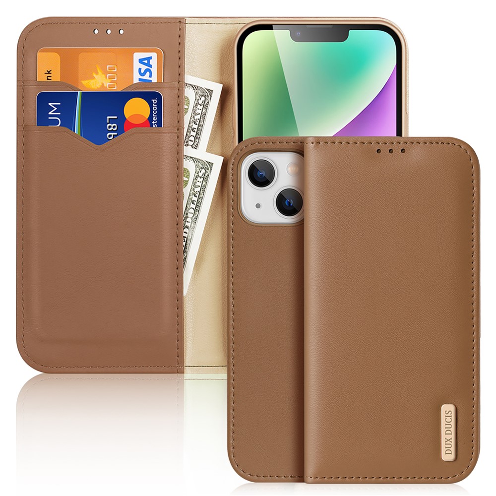 DUX DUCIS DUX DUCIS iPhone 15 Fodral Hivo RFID Läder Brun