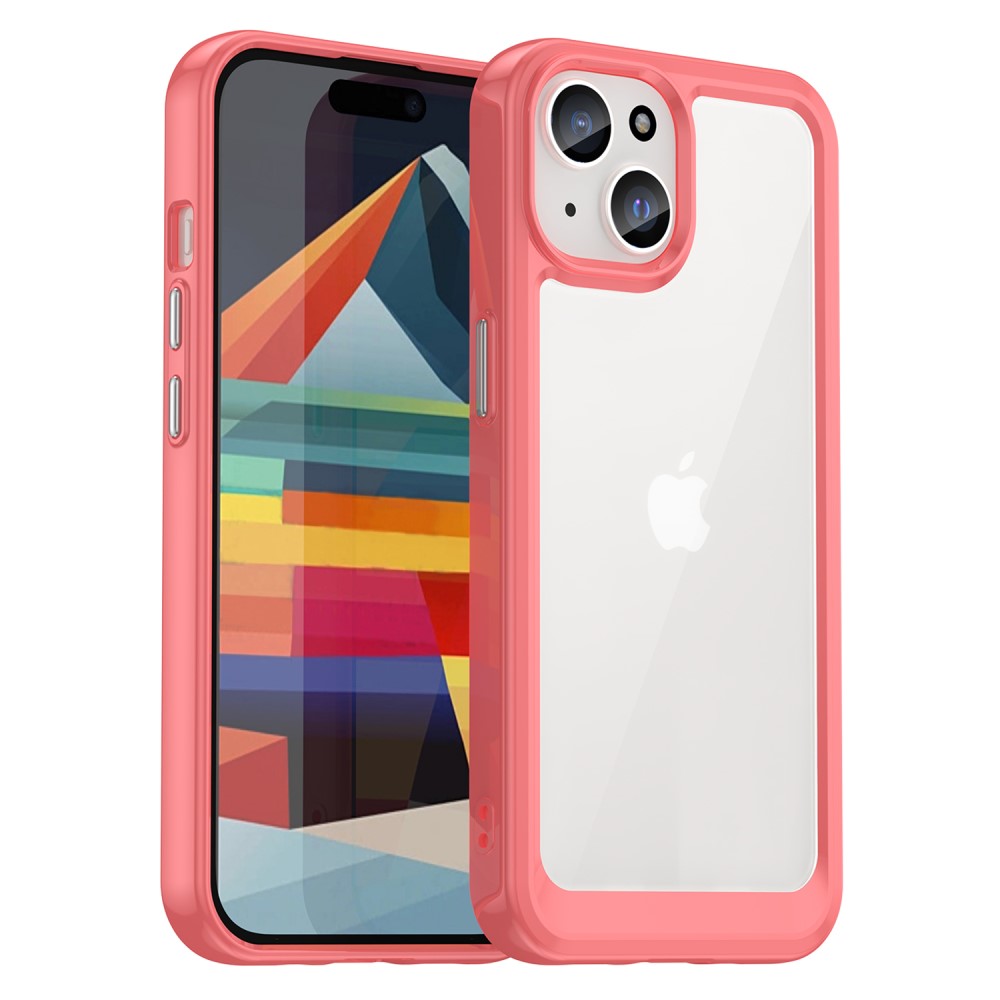  iPhone 15 Skal Akryl/TPU Röd
