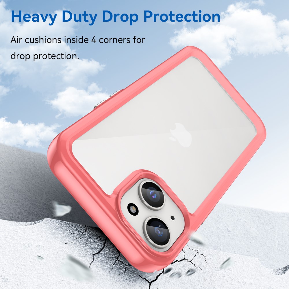  iPhone 15 Skal Akryl/TPU Röd