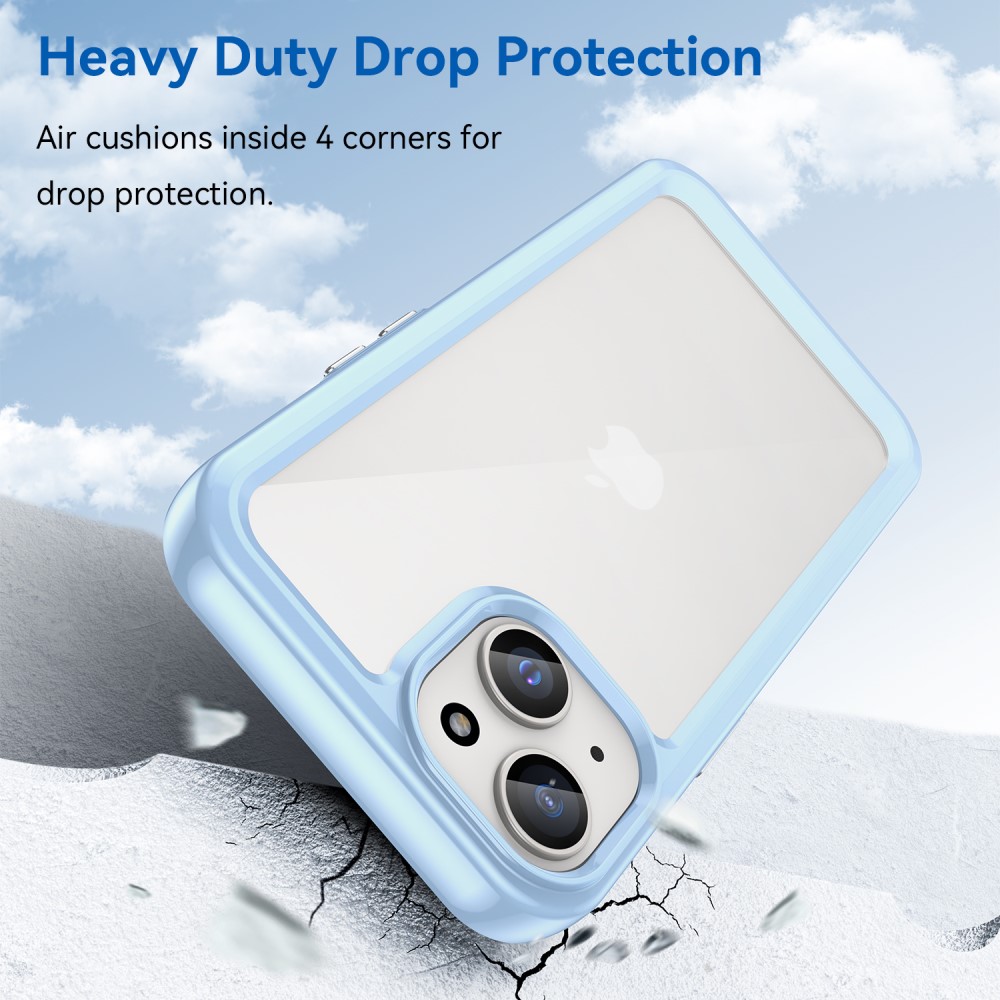  iPhone 15 Skal Akryl/TPU Blå