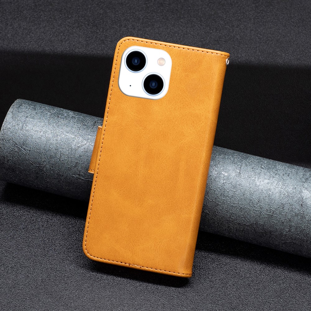  iPhone 15 Fodral Shark Solid Läder Brun