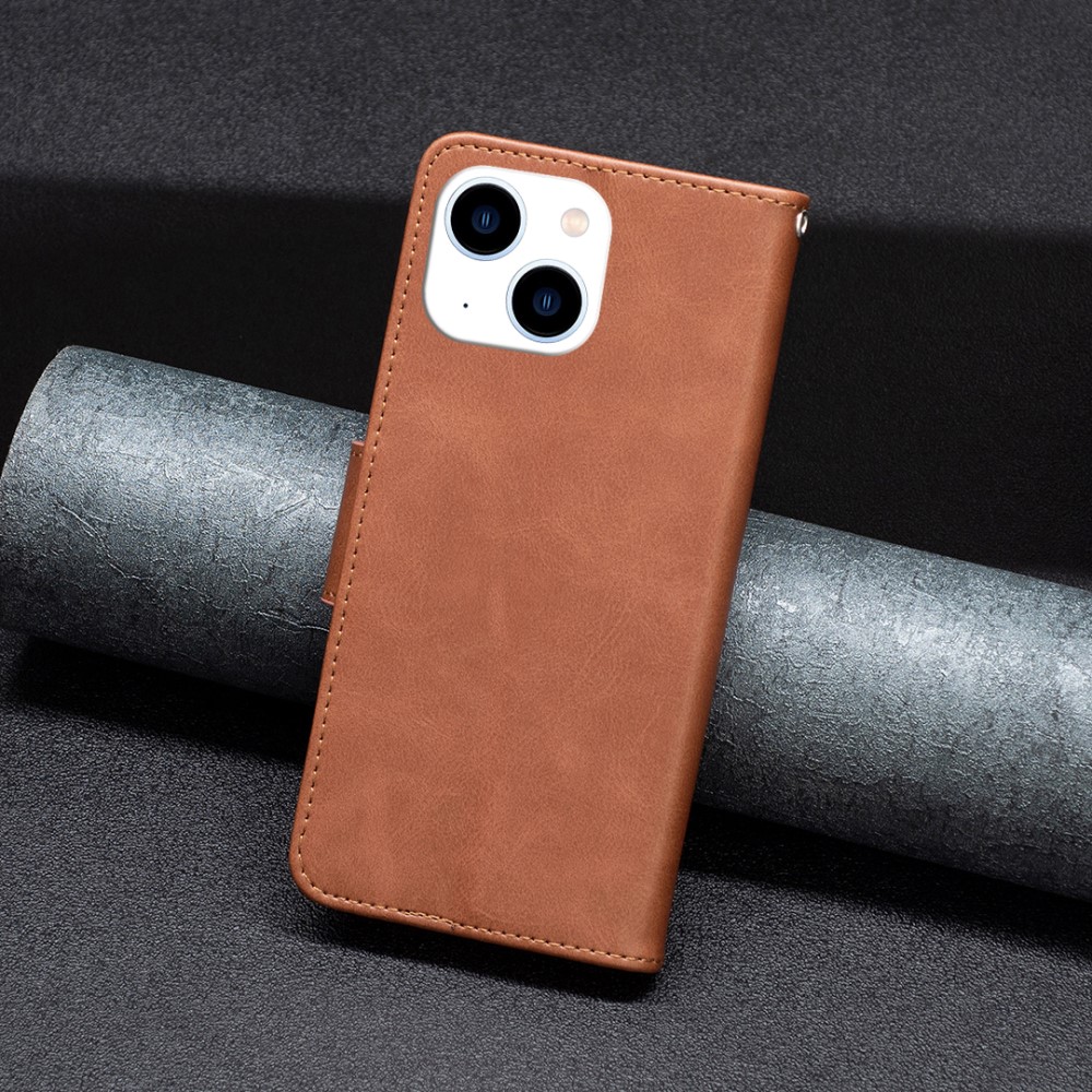  iPhone 15 Fodral Shark Solid Läder Brun