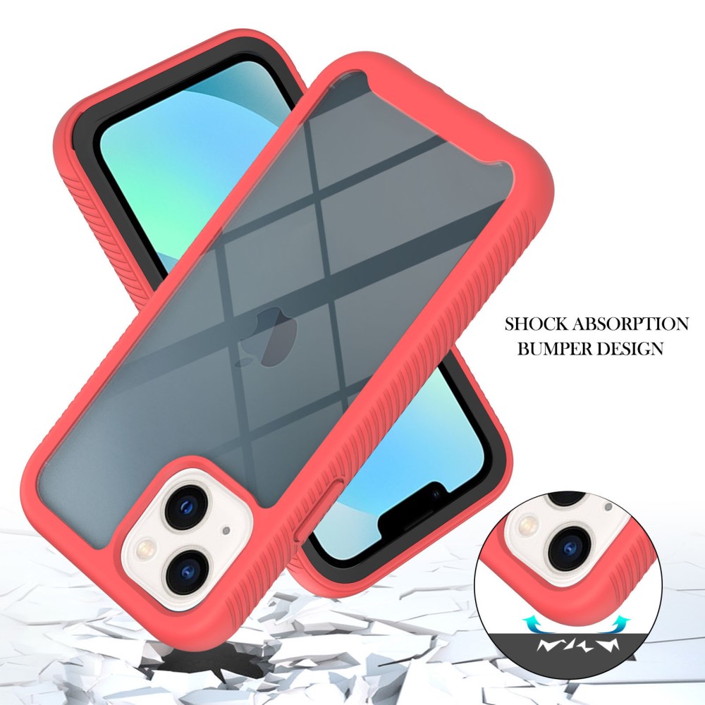  iPhone 15 Skal 360 Hybrid Shockproof Röd