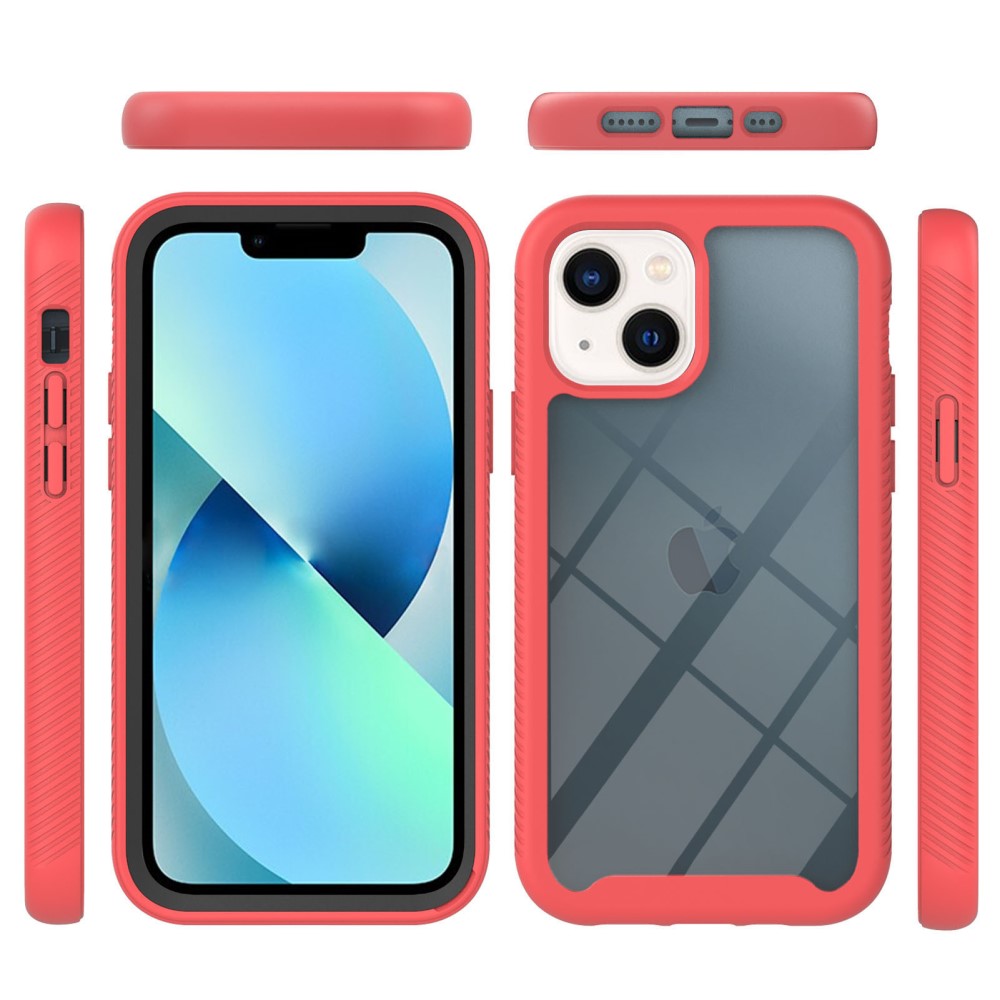  iPhone 15 Skal 360 Hybrid Shockproof Röd
