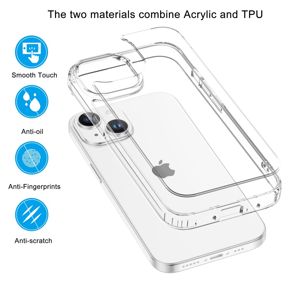 LEEU DESIGN LEEU DESIGN iPhone 15 Skal Akryl/TPU Transparent