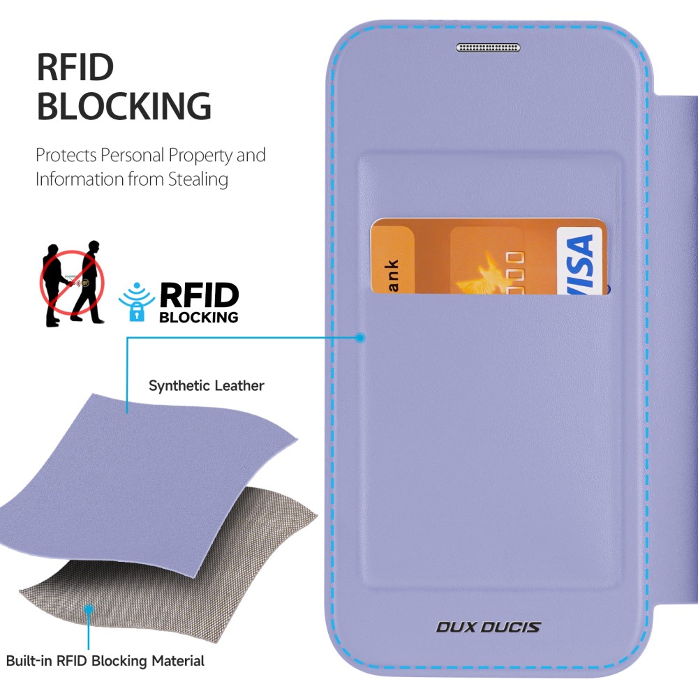 DUX DUCIS DUX DUCIS iPhone 15 Fodral MagSafe Skin X Pro Lila