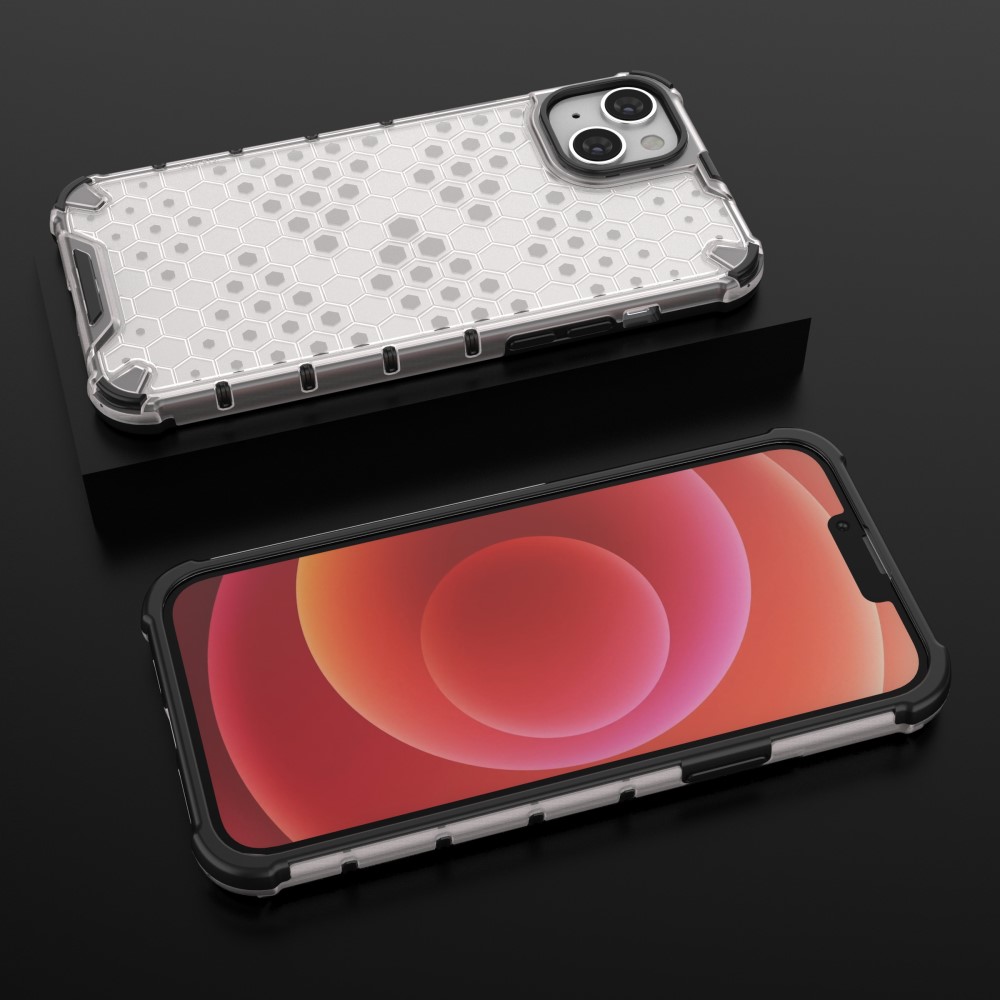  iPhone 15 Skal Honeycomb Shockproof Vit