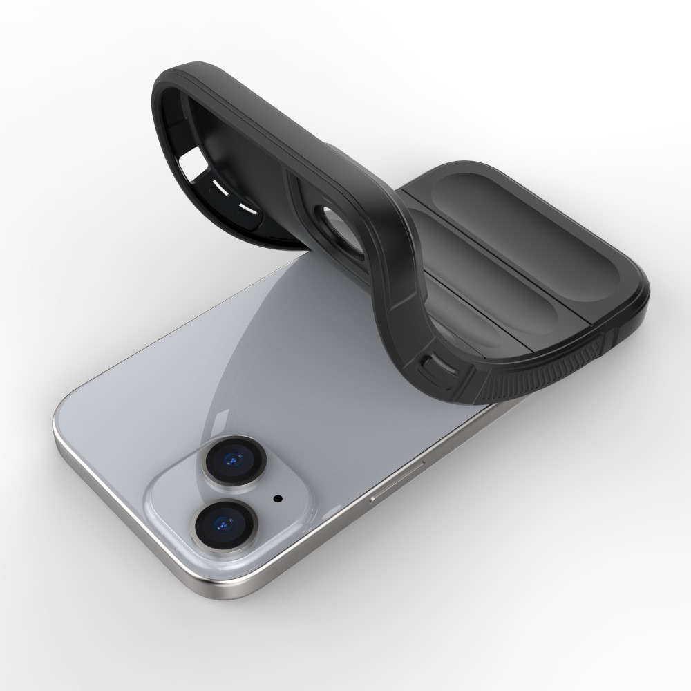  iPhone 15 Skal Magic Shield Mörk Grå