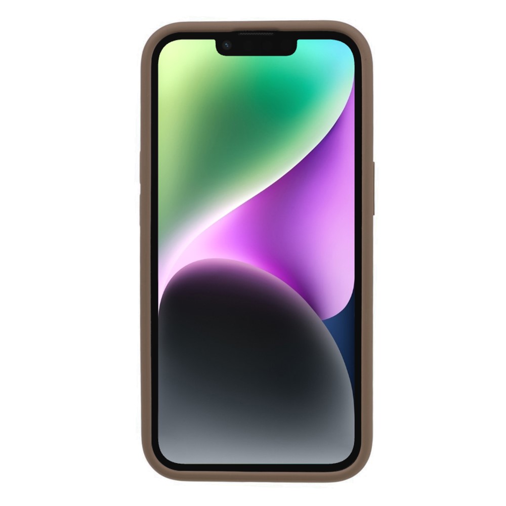  iPhone 15 Skal Liquid Silikon Khaki