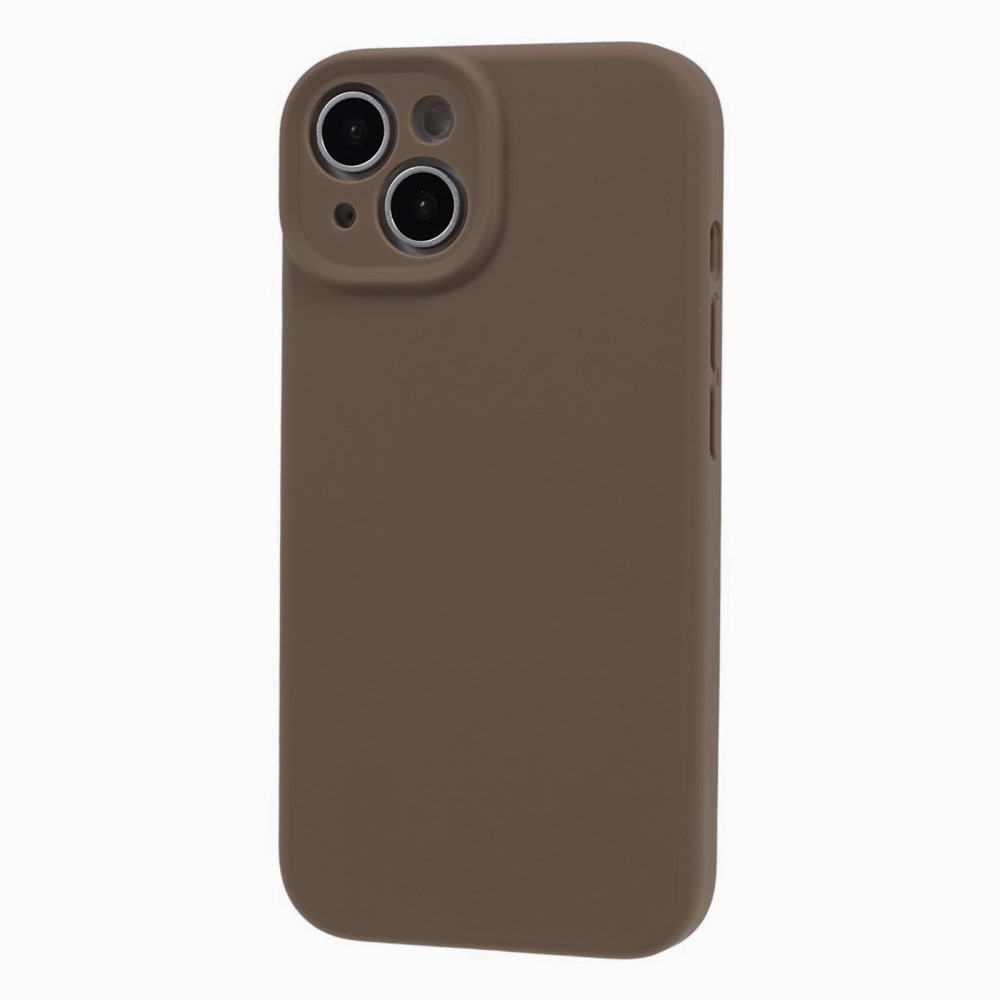  iPhone 15 Skal Liquid Silikon Khaki