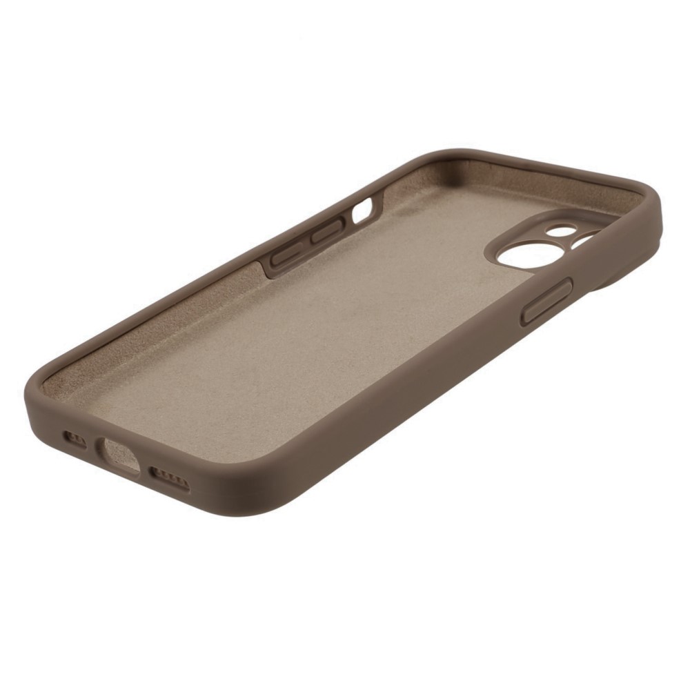  iPhone 15 Skal Liquid Silikon Khaki
