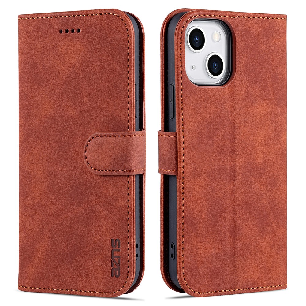 AZNS AZNS iPhone 15 Fodral Retro Läder Brun