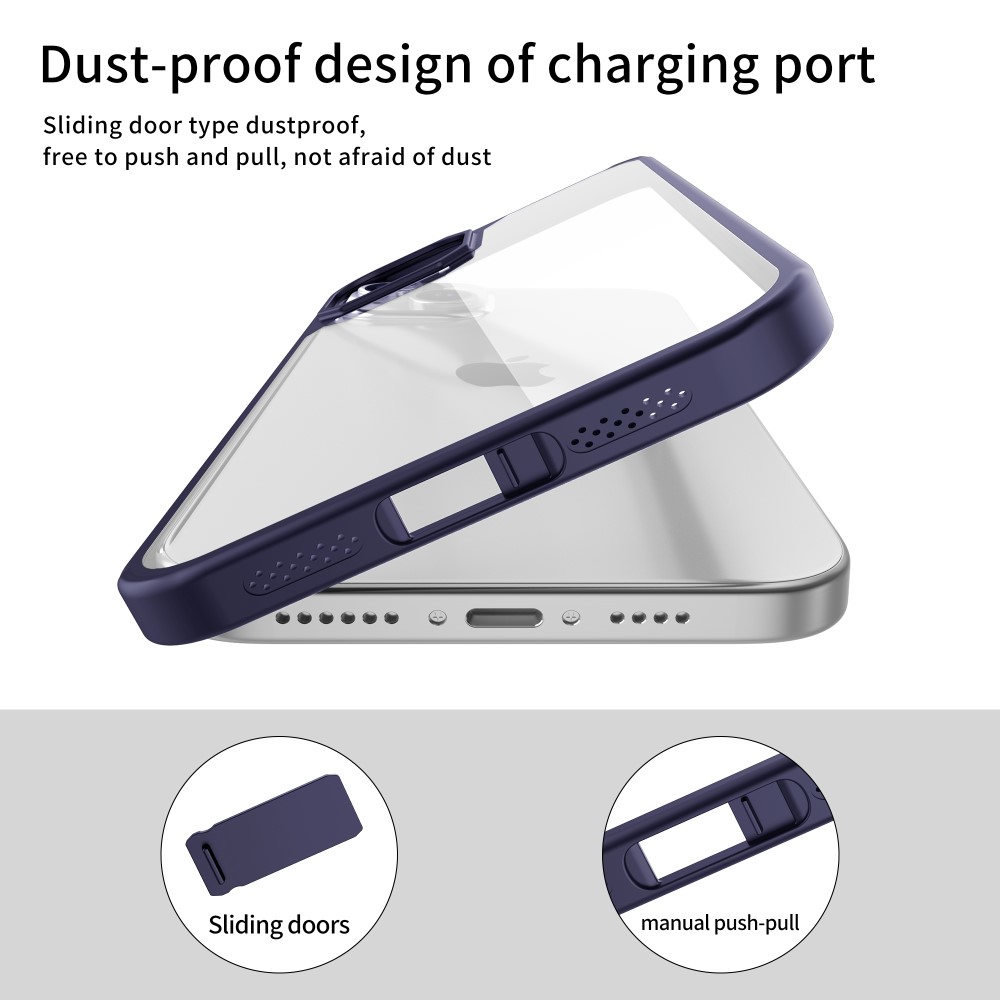 LEEU DESIGN LEEU DESIGN iPhone 15 Skal Hybrid Blå