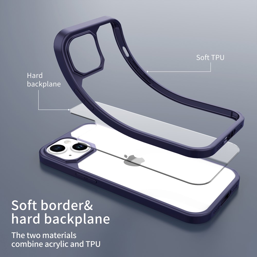 LEEU DESIGN LEEU DESIGN iPhone 15 Skal Hybrid Blå