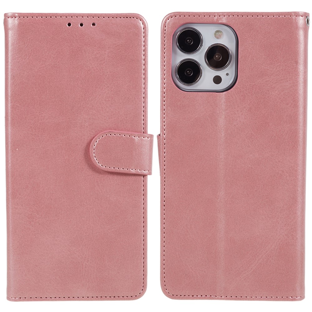 iPhone 15 Fodral PU Läder Roséguld