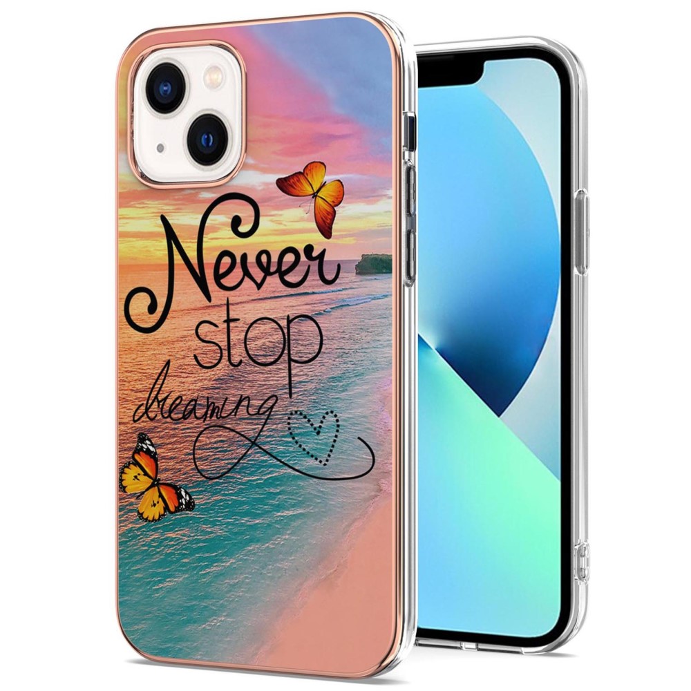  iPhone 15 Skal Marmor Never Stop Dreaming