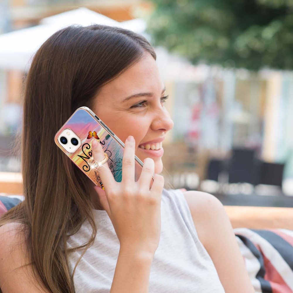  iPhone 15 Skal Marmor Ring Never Stop Dreaming