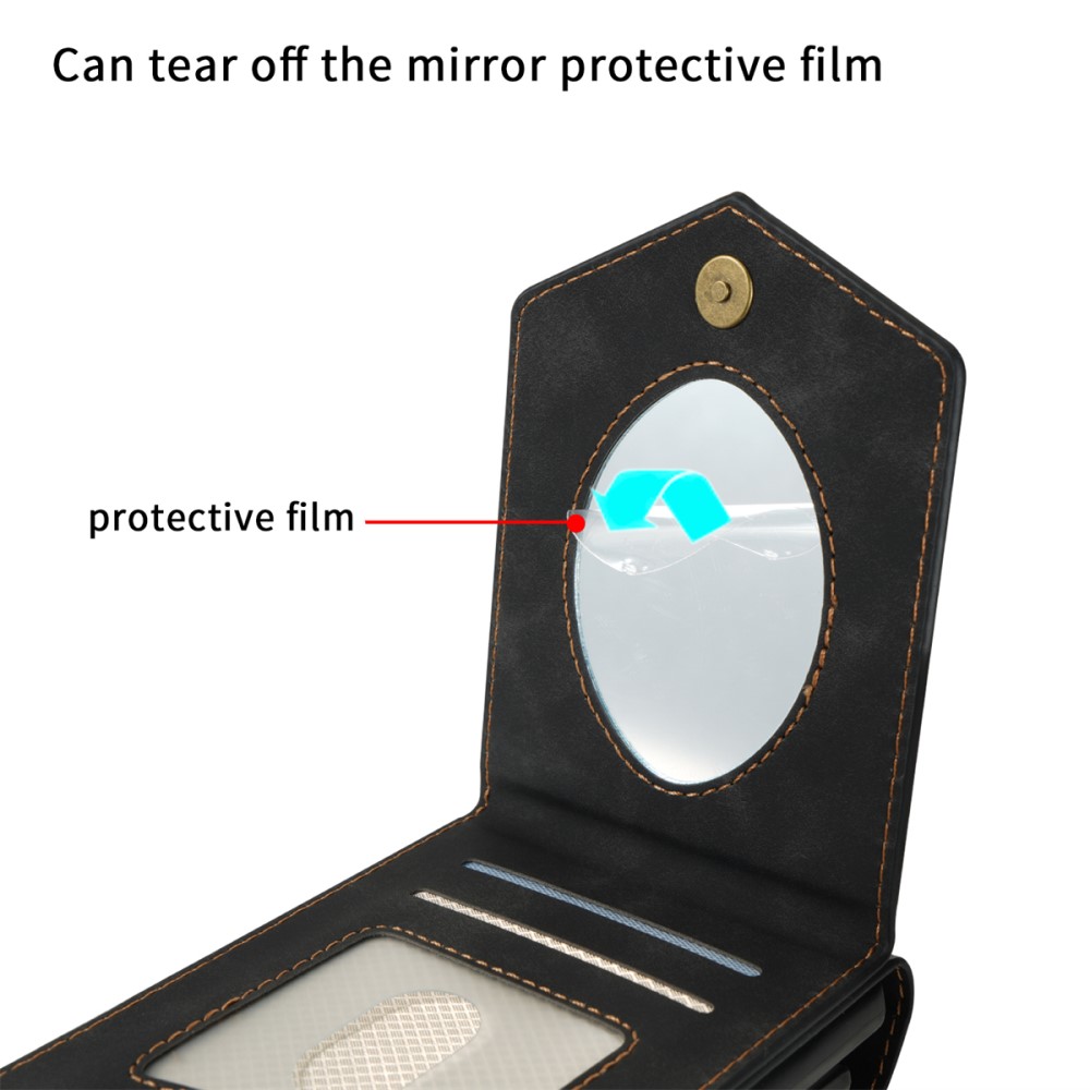  iPhone 15 Skal RFID Kortfack Med Snodd Svart