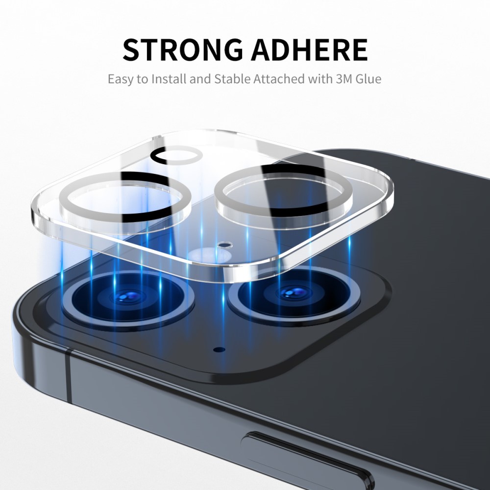 ENKAY ENKAY iPhone 15 / 15 Plus 2-PACK Linsskydd Härdat Glas