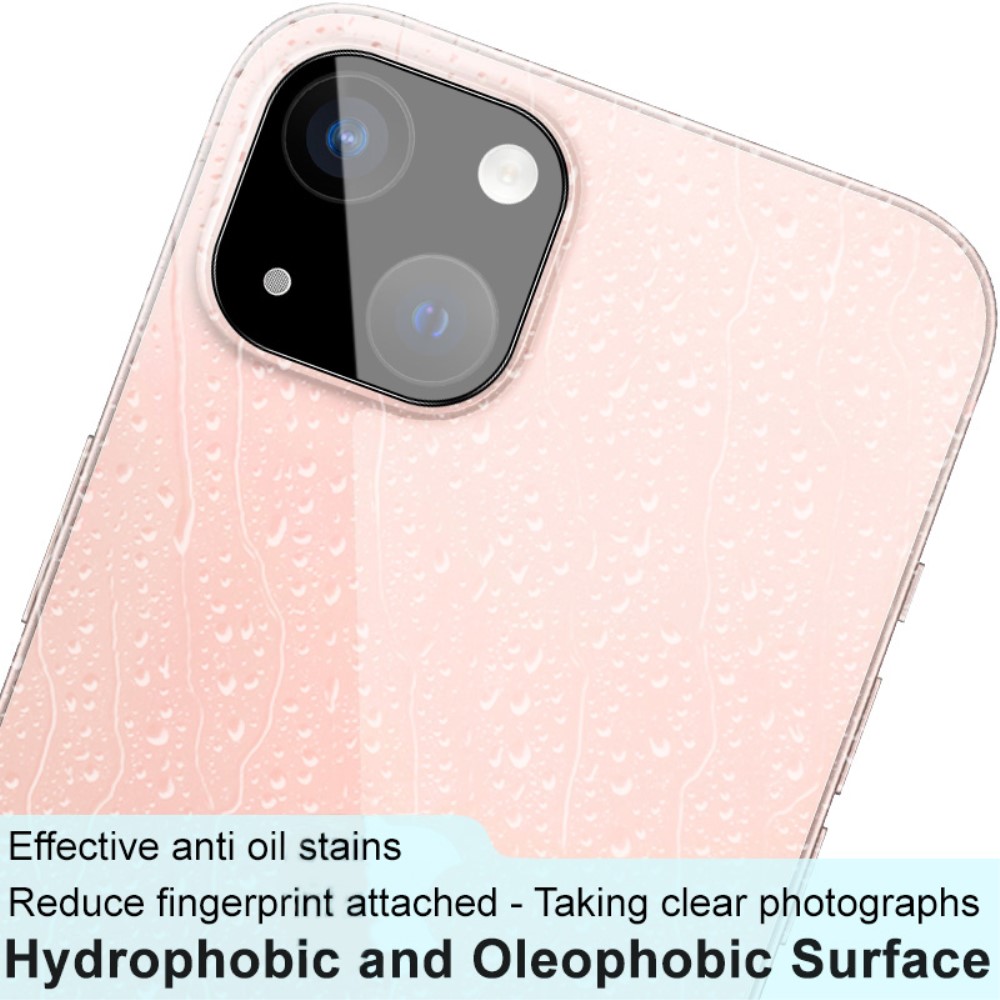 IMAK IMAK iPhone 15 / 15 Plus Linsskydd Akryl/Härdat Glas Svart