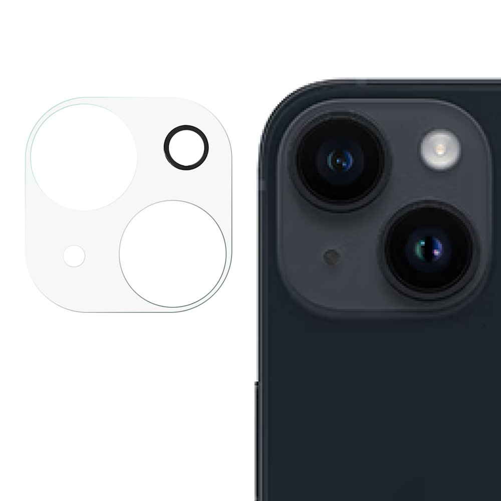  iPhone 15 / 15 Plus Linsskydd 3D Härdat Glas Transparent