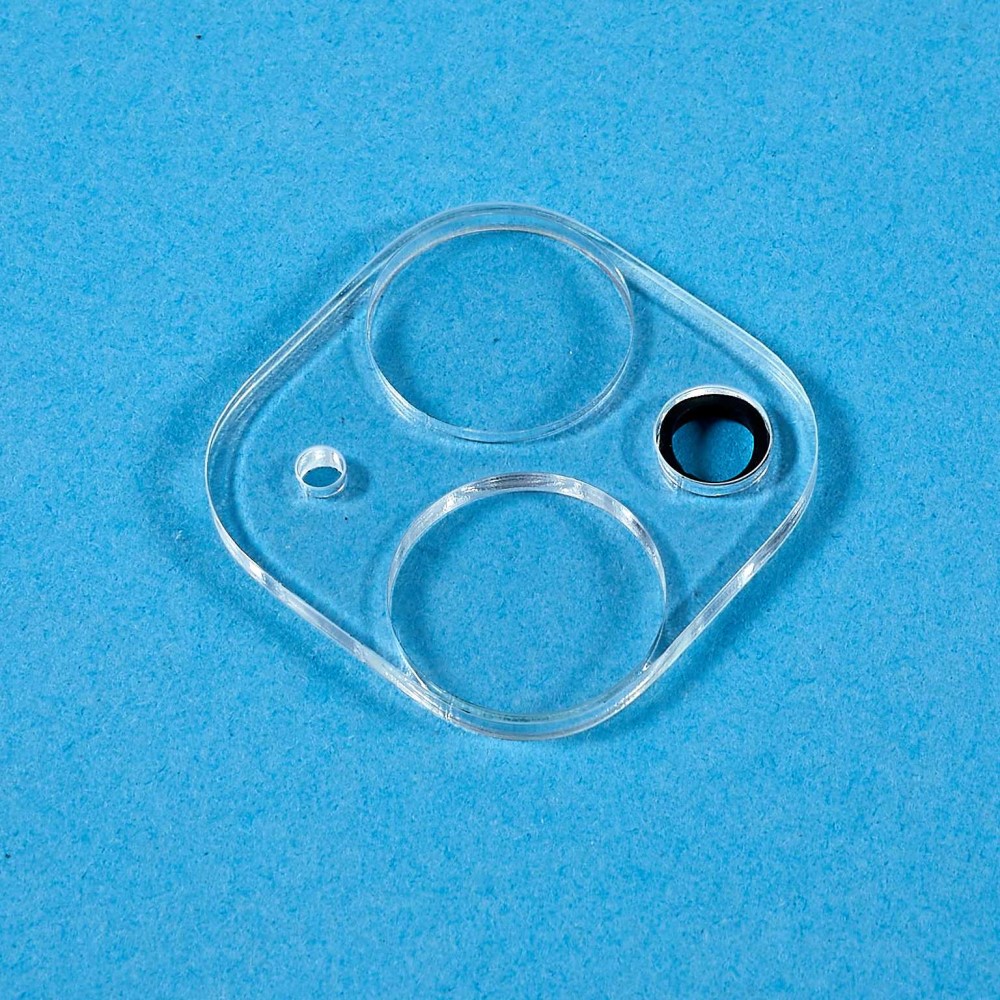 iPhone 15 / 15 Plus Linsskydd 3D Härdat Glas Transparent