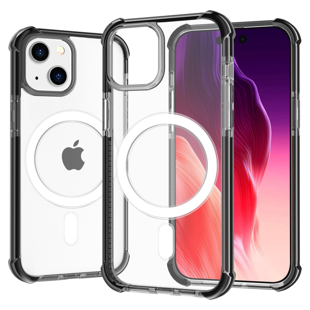  iPhone 15 Plus Skal MagSafe Shockproof Hybrid Svart