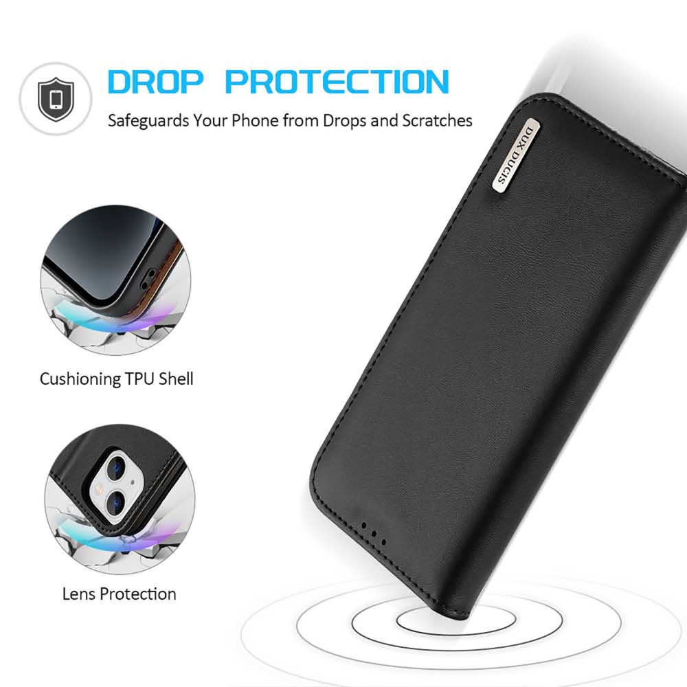 DUX DUCIS DUX DUCIS iPhone 15 Plus Fodral RFID Läder Svart
