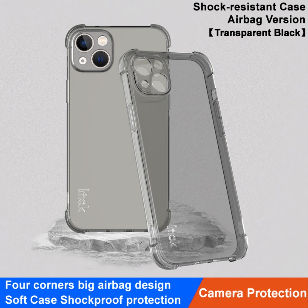 IMAK IMAK iPhone 15 Plus Skal Shockproof TPU Tonad Svart