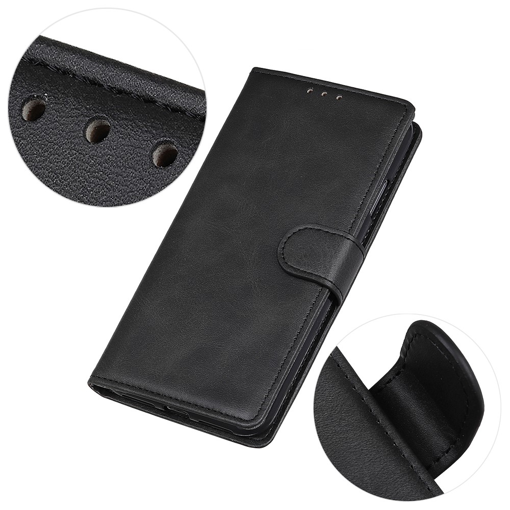  iPhone 15 Plus Fodral Solid Läder Svart