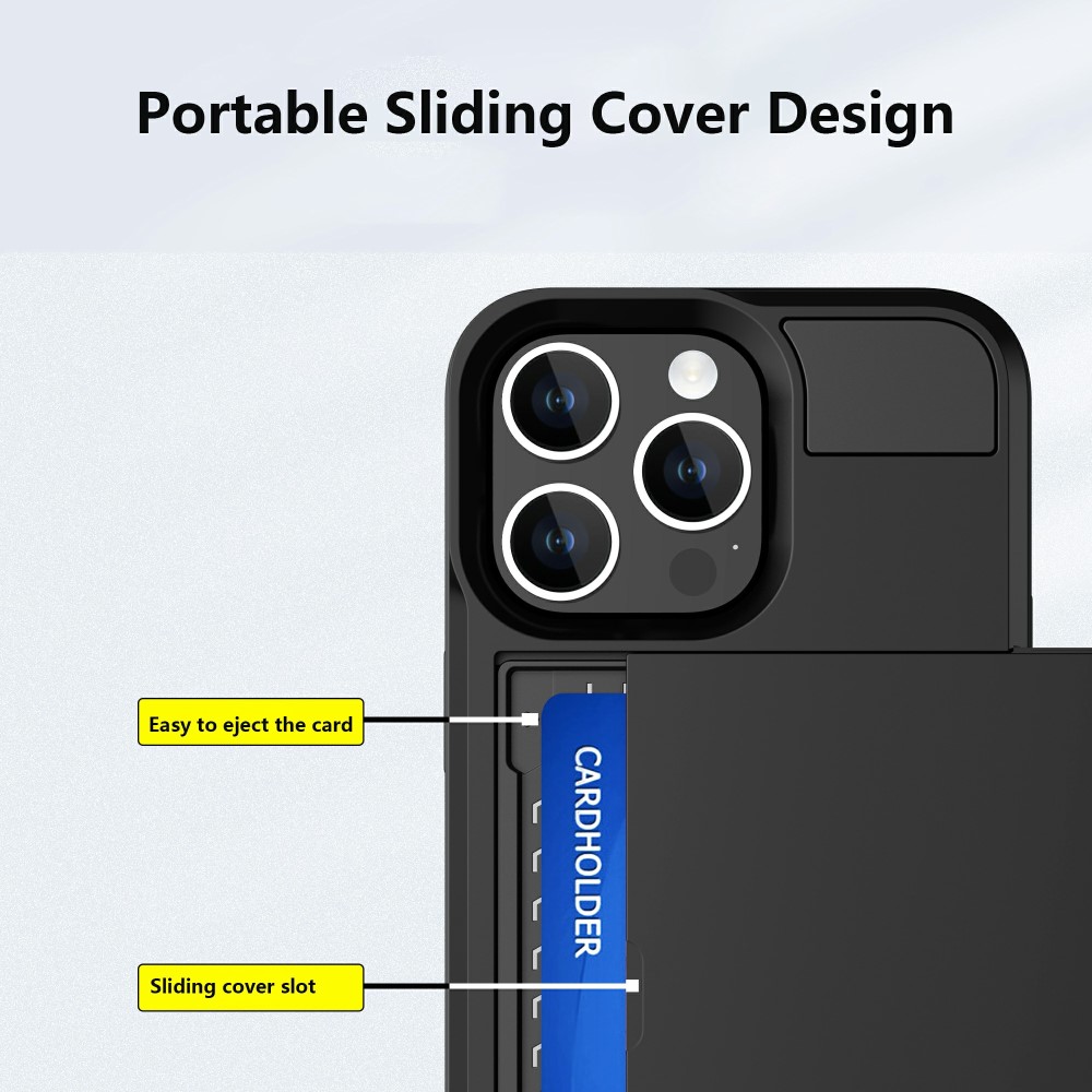  iPhone 15 Plus Skal Hybrid Armor Med Kortfack Mintgrön