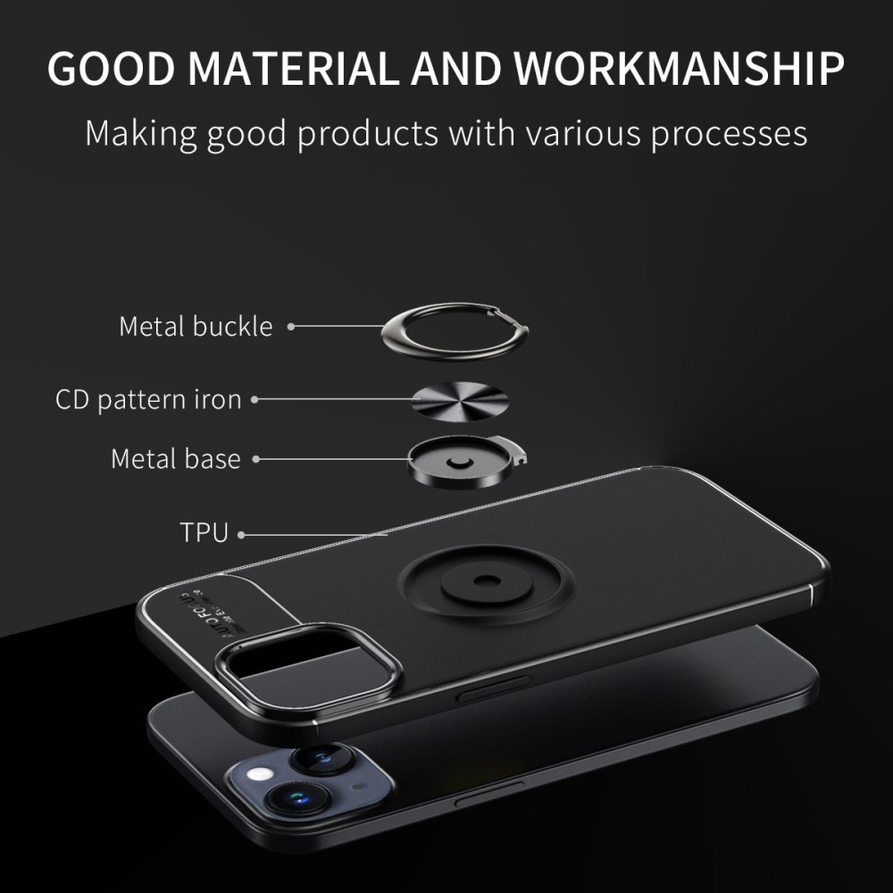  iPhone 15 Plus Skal Ring Blå