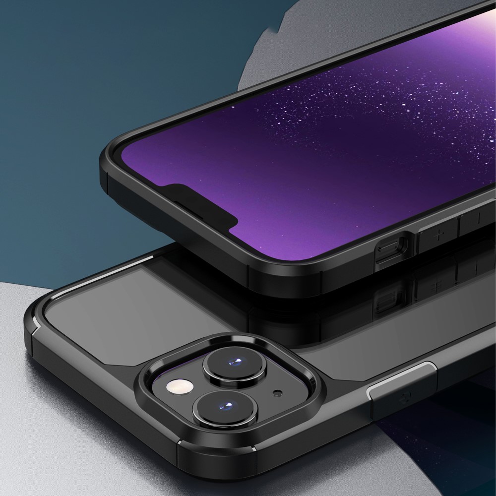  iPhone 15 Plus Skal Defense Armor Hybrid Mörk Lila