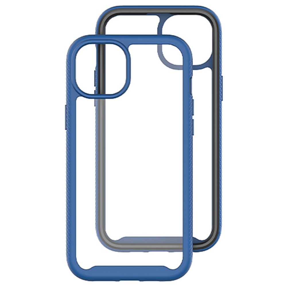  iPhone 15 Plus Skal Shockproof Med Frontram Mörk Blå