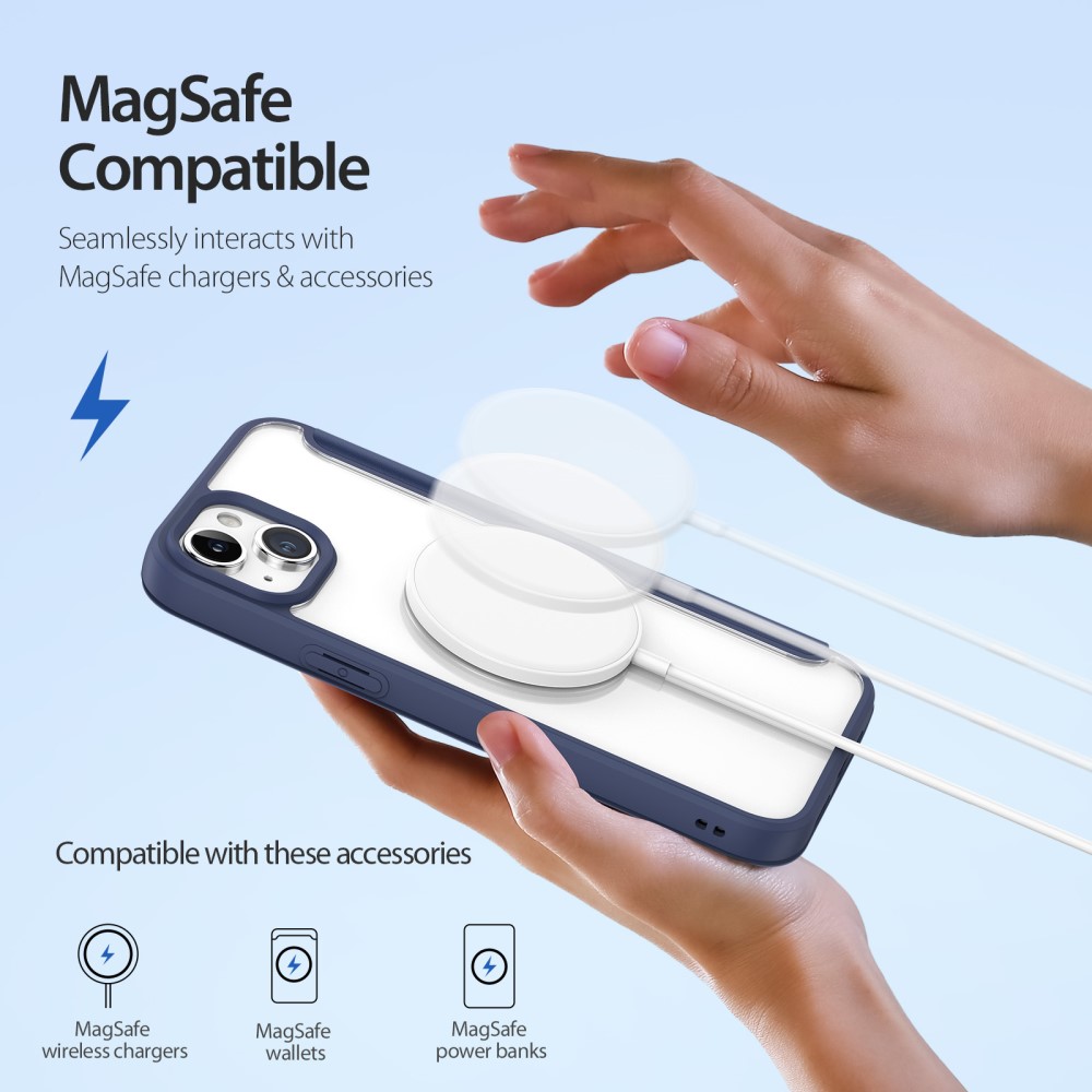 DUX DUCIS DUX DUCIS iPhone 15 Plus Fodral MagSafe Skin X Pro Blå