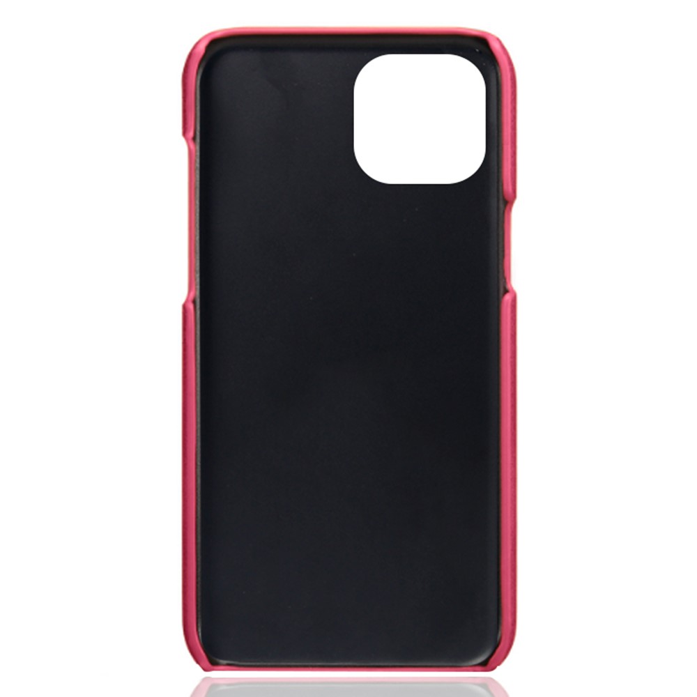  iPhone 15 Plus Skal Läder Med 2 Kortfack Rosa