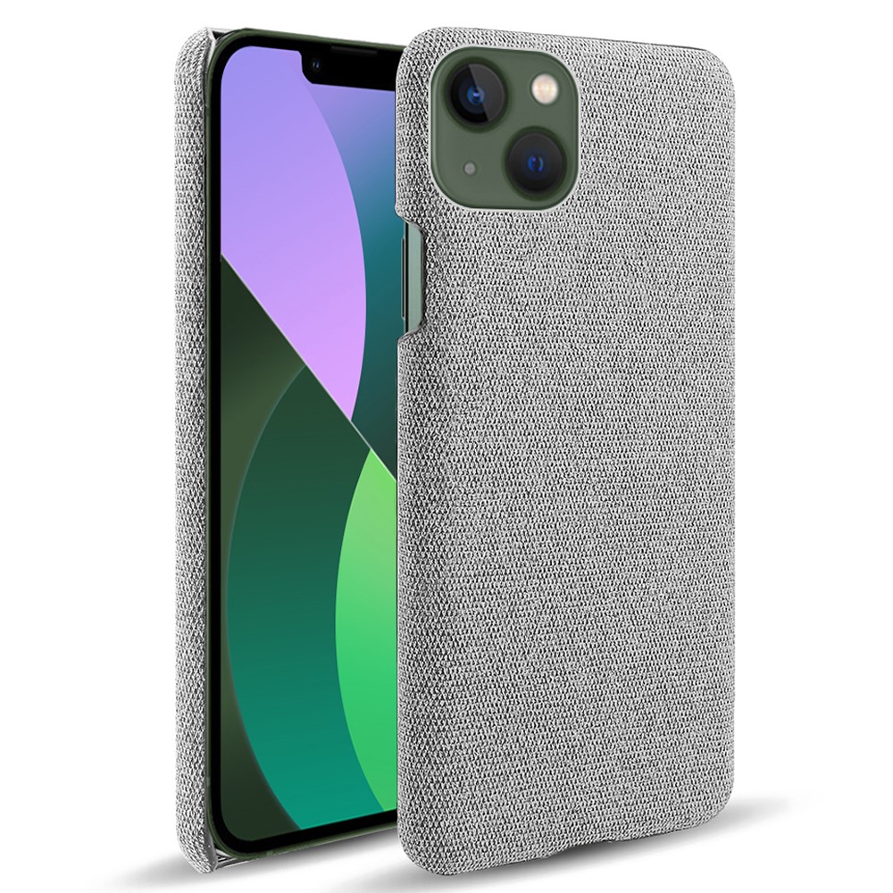  iPhone 15 Plus Skal Tygbelagt Ljus Grå