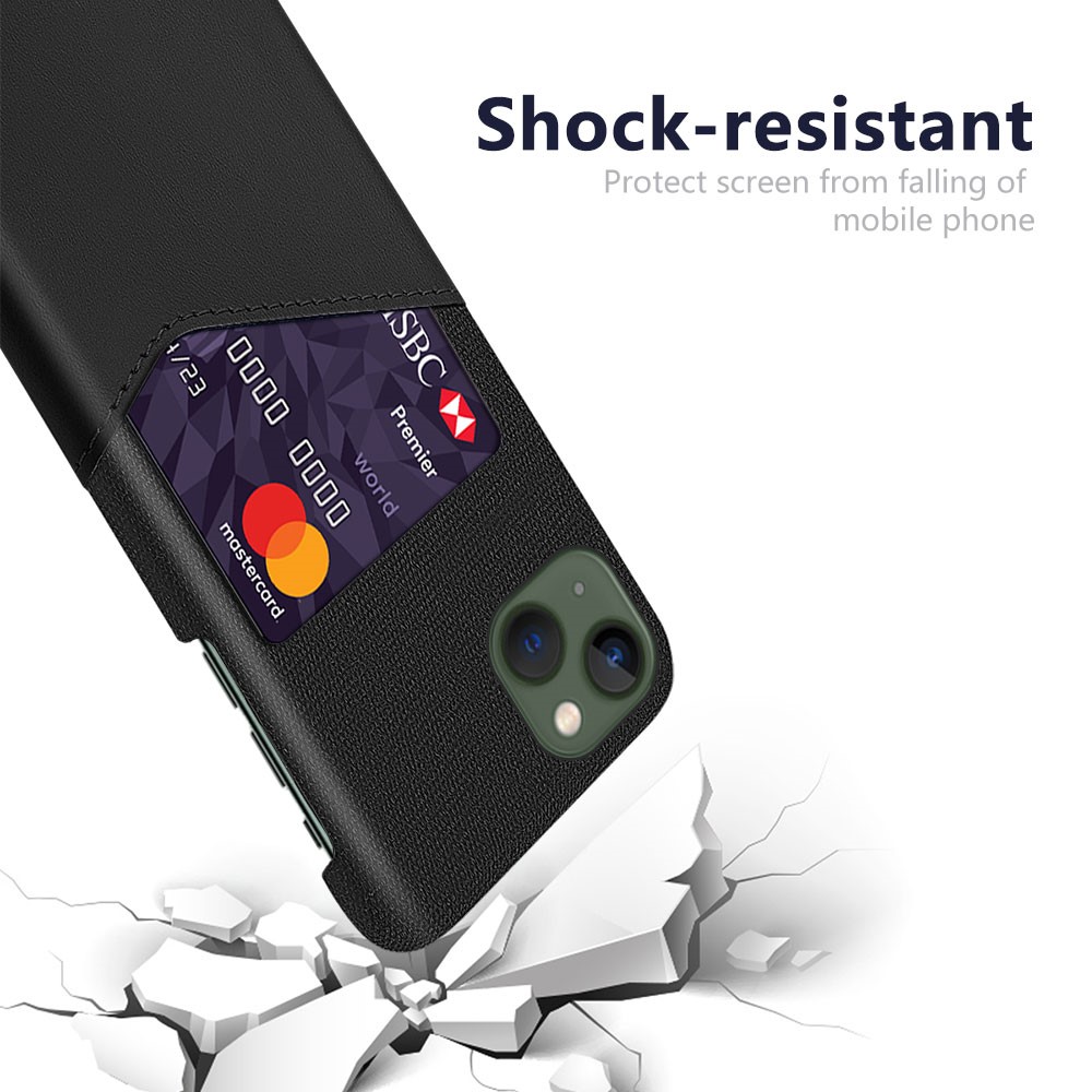  iPhone 15 Plus Skal Med Kortfack Svart