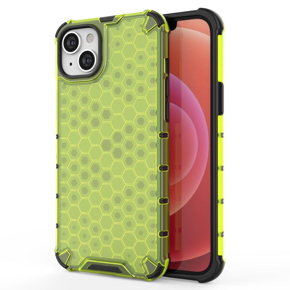  iPhone 15 Plus Skal Honeycomb Shockproof Grön