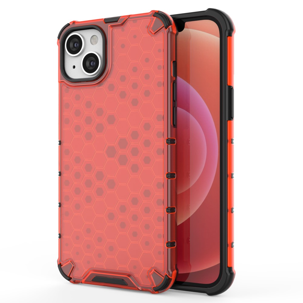  iPhone 15 Plus Skal Honeycomb Shockproof Röd