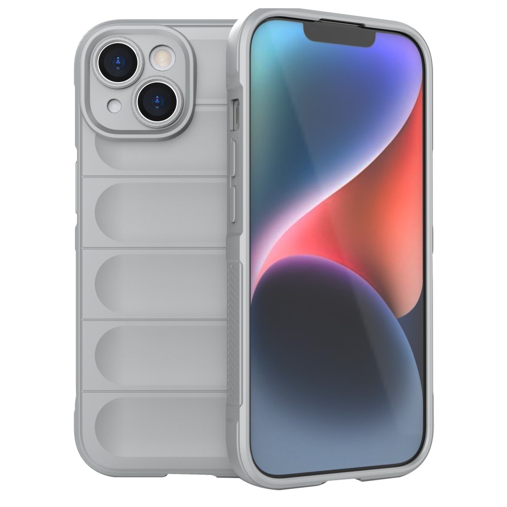  iPhone 15 Plus Skal Magic Shield Ljus Grå