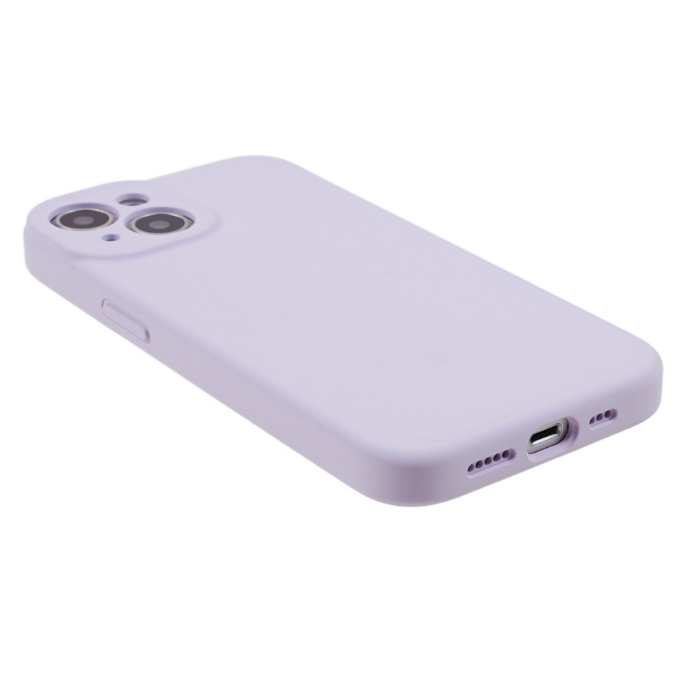  iPhone 15 Plus Skal Liquid Silikon Ljus Lila