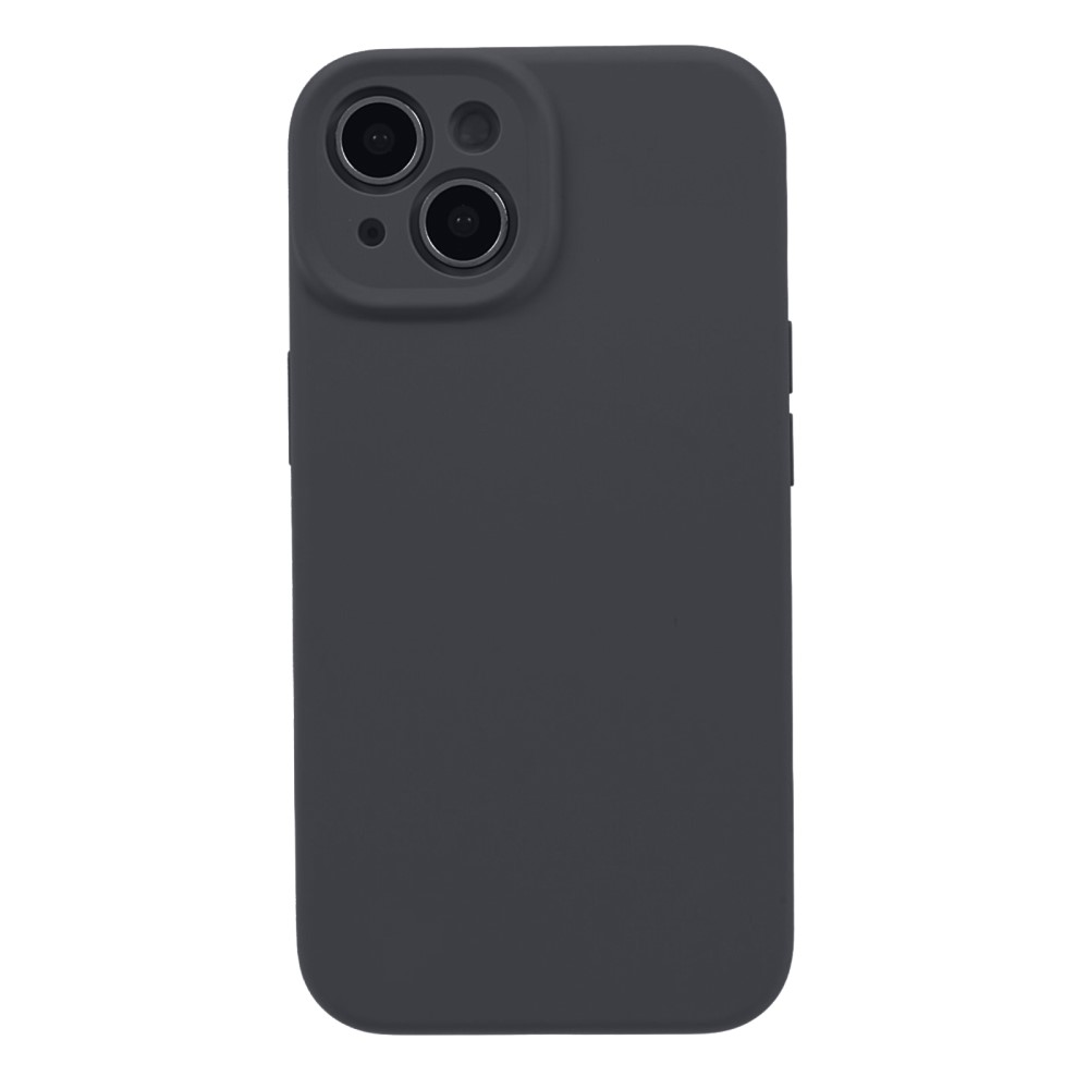  iPhone 15 Plus Skal Liquid Silikon Mörk Grå