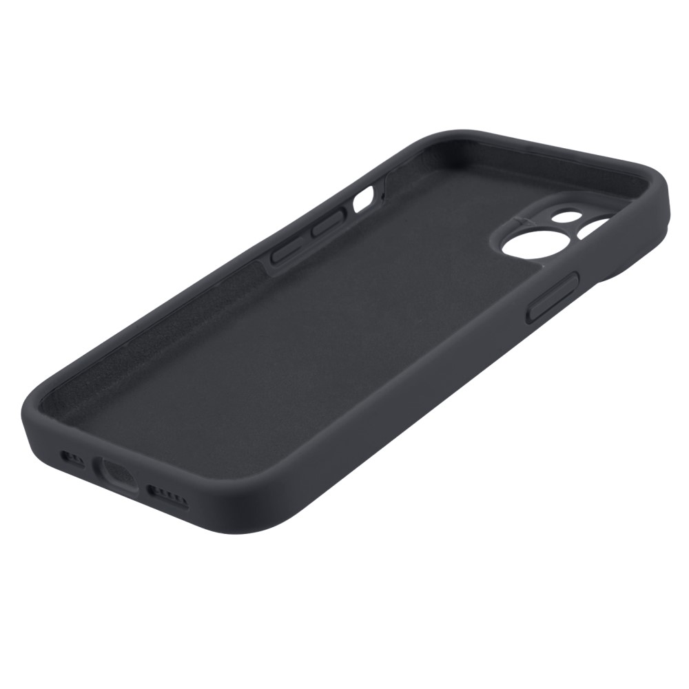  iPhone 15 Plus Skal Liquid Silikon Mörk Grå