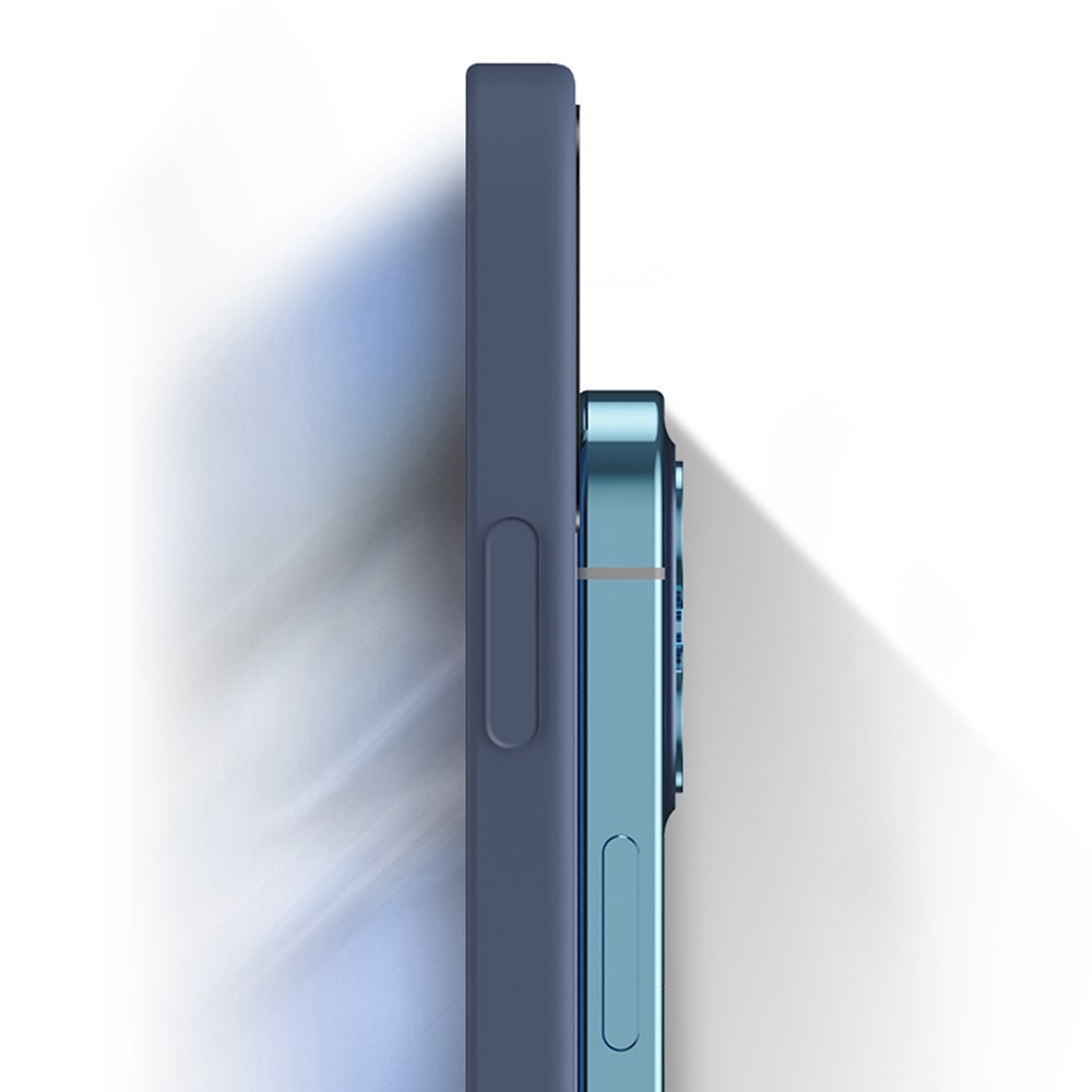  iPhone 15 Plus Skal Gummerad TPU Mörk Blå